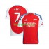Arsenal Thuis Rood Tenue Heren Voetbalshirts Bukayo Saka 7 2024-2025 Korte Mouwen