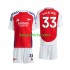 Arsenal Thuis Tenue Kinder Voetbalshirts Calafiori 33 2024-2025 Korte Mouwen