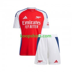Arsenal Thuis Rood Tenue Kinder Voetbalshirts 2024-2025 Korte Mouwen