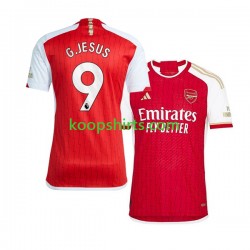 Arsenal Thuis Tenue Heren Voetbalshirts Gabriel Jesus 9 2023-2024 Korte Mouwen