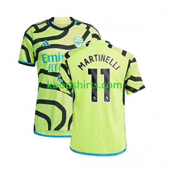 Arsenal Uit Tenue Heren Voetbalshirts Gabriel Martinelli 11 2023-2024 Korte Mouwen Arsenal Uit Tenue Heren Voetbalshirts Gabriel Martinelli 11 2023-2024 Korte Mouwen