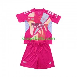 Arsenal Doelman Uit Tenue Kinder Voetbalshirts 2024-2025 Korte Mouwen