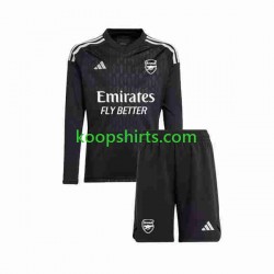 Arsenal Doelman Thuis Tenue Kinder Voetbalshirts 2023-2024 Lange Mouwen