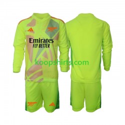 Arsenal Doelman Thuis Tenue Kinder Voetbalshirts 2024-2025 Lange Mouwen