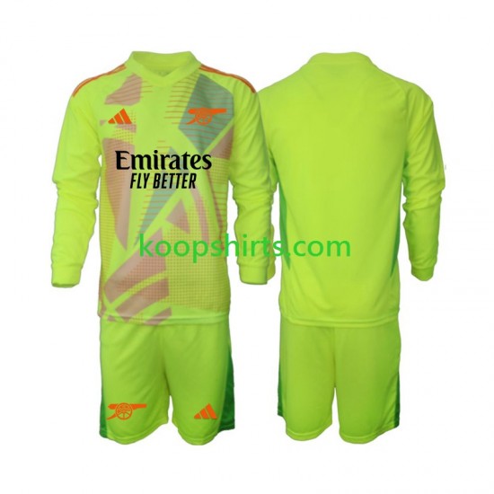 Arsenal Doelman Thuis Tenue Kinder Voetbalshirts 2024-2025 Lange Mouwen Arsenal Doelman Thuis Tenue Kinder Voetbalshirts 2024-2025 Lange Mouwen