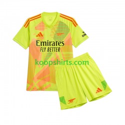 Arsenal Doelman Thuis Tenue Kinder Voetbalshirts 2024-2025 Korte Mouwen