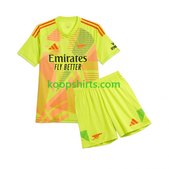 Arsenal Doelman Thuis Tenue Kinder Voetbalshirts 2024-2025 Korte Mouwen Arsenal Doelman Thuis Tenue Kinder Voetbalshirts 2024-2025 Korte Mouwen