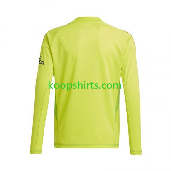Arsenal Doelman Thuis Geel Tenue Heren Voetbalshirts 2024-2025 Lange Mouwen