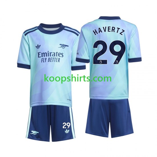 Arsenal Derde Tenue Kinder Voetbalshirts Havertz 29 2024-2025 Korte Mouwen Arsenal Derde Tenue Kinder Voetbalshirts Havertz 29 2024-2025 Korte Mouwen