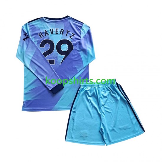 Arsenal Derde Tenue Kinder Voetbalshirts Havertz 29 2024-2025 Lange Mouwen Arsenal Derde Tenue Kinder Voetbalshirts Havertz 29 2024-2025 Lange Mouwen