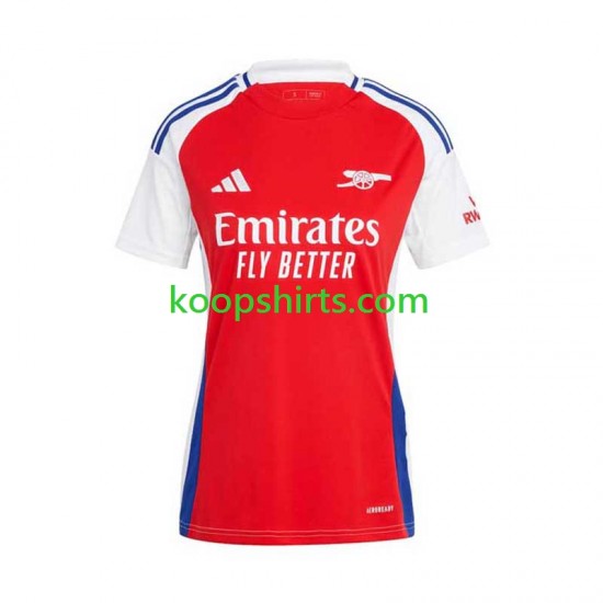 Arsenal Thuis Tenue Dames Voetbalshirts 2024-2025 Korte Mouwen Arsenal Thuis Tenue Dames Voetbalshirts 2024-2025 Korte Mouwen
