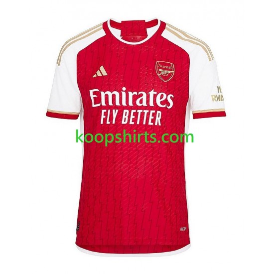 Arsenal Thuis Tenue Kinder Voetbalshirts Martin Odegaard 8 2023-2024 Korte Mouwen
