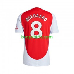 Arsenal Thuis Rood Tenue Heren Voetbalshirts Martin Odegaard 8 2024-2025 Korte Mouwen