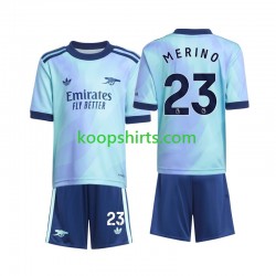 Arsenal Derde Tenue Kinder Voetbalshirts Merino 23 2024-2025 Korte Mouwen