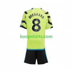 Arsenal Uit Tenue Kinder Voetbalshirts Odegaard 8 2023-2024 Korte Mouwen