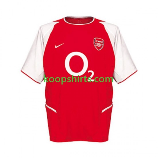 Arsenal Retro Thuis Tenue Heren Voetbalshirts 2002 Korte Mouwen Arsenal Retro Thuis Tenue Heren Voetbalshirts 2002 Korte Mouwen