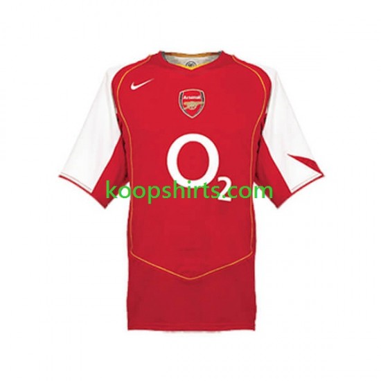 Arsenal Retro Thuis Tenue Heren Voetbalshirts 2004 Korte Mouwen Arsenal Retro Thuis Tenue Heren Voetbalshirts 2004 Korte Mouwen