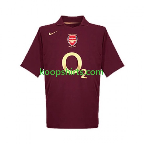 Arsenal Retro Thuis Tenue Heren Voetbalshirts 2005 Korte Mouwen Arsenal Retro Thuis Tenue Heren Voetbalshirts 2005 Korte Mouwen