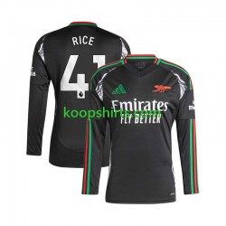 Arsenal Uit Tenue Heren Voetbalshirts Rice 41 2024-2025 Lange Mouwen