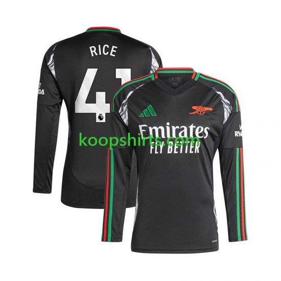 Arsenal Uit Tenue Heren Voetbalshirts Rice 41 2024-2025 Lange Mouwen Arsenal Uit Tenue Heren Voetbalshirts Rice 41 2024-2025 Lange Mouwen
