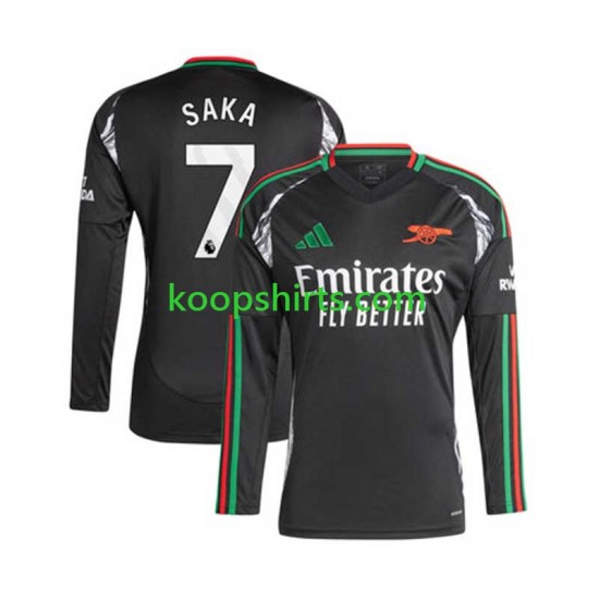 Arsenal Uit Tenue Heren Voetbalshirts SAKA 7 2024-2025 Lange Mouwen Arsenal Uit Tenue Heren Voetbalshirts SAKA 7 2024-2025 Lange Mouwen