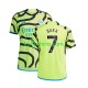 Arsenal Uit Tenue Heren Voetbalshirts Saka 7 2023-2024 Korte Mouwen Arsenal Uit Tenue Heren Voetbalshirts Saka 7 2023-2024 Korte Mouwen