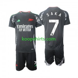 Arsenal Uit Tenue Kinder Voetbalshirts Saka 7 2024-2025 Korte Mouwen