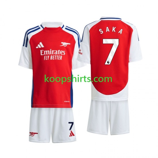 Arsenal Thuis Tenue Kinder Voetbalshirts Saka 7 2024-2025 Korte Mouwen Arsenal Thuis Tenue Kinder Voetbalshirts Saka 7 2024-2025 Korte Mouwen