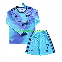 Arsenal Derde Tenue Kinder Voetbalshirts Saka 7 2024-2025 Lange Mouwen