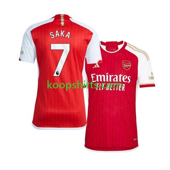 Arsenal Thuis Tenue Heren Voetbalshirts Saka 7 2023-2024 Korte Mouwen Arsenal Thuis Tenue Heren Voetbalshirts Saka 7 2023-2024 Korte Mouwen