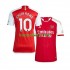 Arsenal Thuis Tenue Heren Voetbalshirts Smith Rowe 10 2023-2024 Korte Mouwen