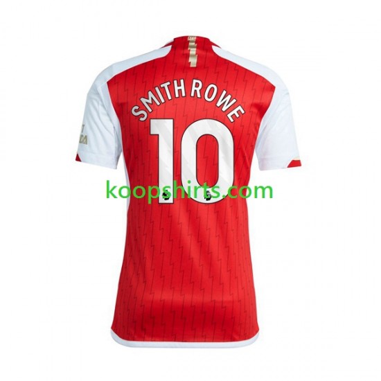 Arsenal Thuis Tenue Heren Voetbalshirts Smith Rowe 10 2023-2024 Korte Mouwen
