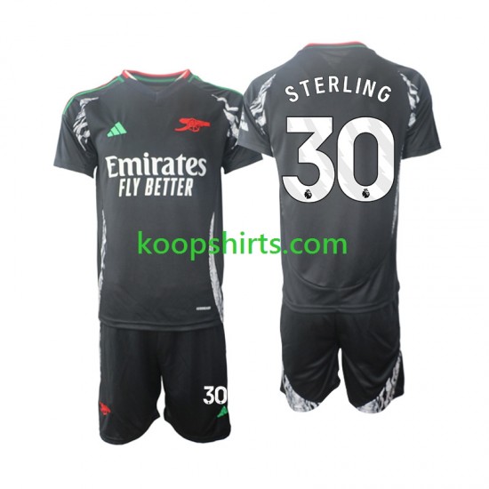 Arsenal Uit Tenue Kinder Voetbalshirts Sterling 30 2024-2025 Korte Mouwen Arsenal Uit Tenue Kinder Voetbalshirts Sterling 30 2024-2025 Korte Mouwen