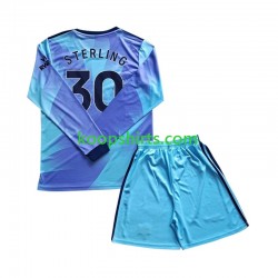 Arsenal Derde Tenue Kinder Voetbalshirts Sterling 30 2024-2025 Lange Mouwen