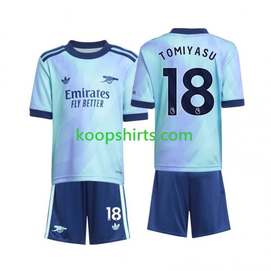 Arsenal Derde Tenue Kinder Voetbalshirts Takehiro Tomiyasu 18 2024-2025 Korte Mouwen Arsenal Derde Tenue Kinder Voetbalshirts Takehiro Tomiyasu 18 2024-2025 Korte Mouwen