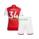 Arsenal Thuis Tenue Kinder Voetbalshirts Xhaka 34 2023-2024 Korte Mouwen Arsenal Thuis Tenue Kinder Voetbalshirts Xhaka 34 2023-2024 Korte Mouwen