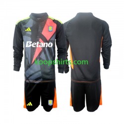 Aston Villa Doelman Thuis Tenue Kinder Voetbalshirts 2024-2025 Lange Mouwen