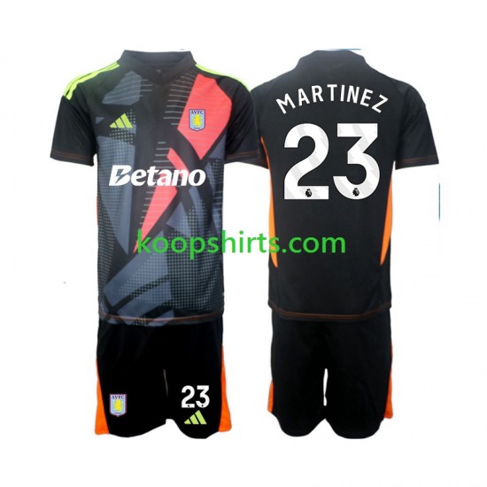 Aston Villa Doelman Uit Tenue Kinder Voetbalshirts Emiliano Martinez 23 2024-2025 Korte Mouwen Aston Villa Doelman Uit Tenue Kinder Voetbalshirts Emiliano Martinez 23 2024-2025 Korte Mouwen