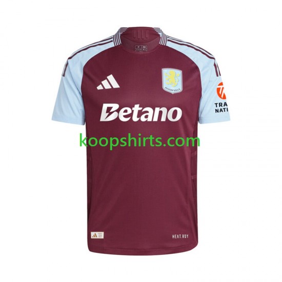 Aston Villa Thuis Tenue Heren Voetbalshirts 2024-2025 Korte Mouwen Aston Villa Thuis Tenue Heren Voetbalshirts 2024-2025 Korte Mouwen