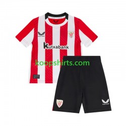 Athletic Bilbao Thuis Tenue Kinder Voetbalshirts 2024-2025 Korte Mouwen