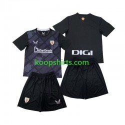 Athletic Bilbao Doelman Thuis Tenue Kinder Voetbalshirts 2024-2025 Korte Mouwen
