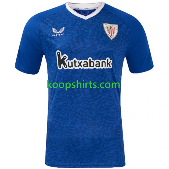 Athletic Bilbao Uit Tenue Heren Voetbalshirts Williams JR 10 2024-2025 Korte Mouwen