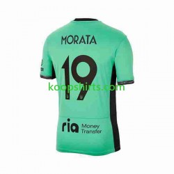 Atlético Madrid Derde Tenue Heren Voetbalshirts 2 Alvaro Morata 19 2023-2024 Korte Mouwen