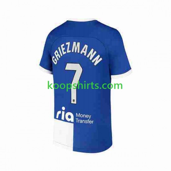 Atlético Madrid Uit Tenue Heren Voetbalshirts 2 Antoine Griezmann 7 2023-2024 Korte Mouwen Atlético Madrid Uit Tenue Heren Voetbalshirts 2 Antoine Griezmann 7 2023-2024 Korte Mouwen