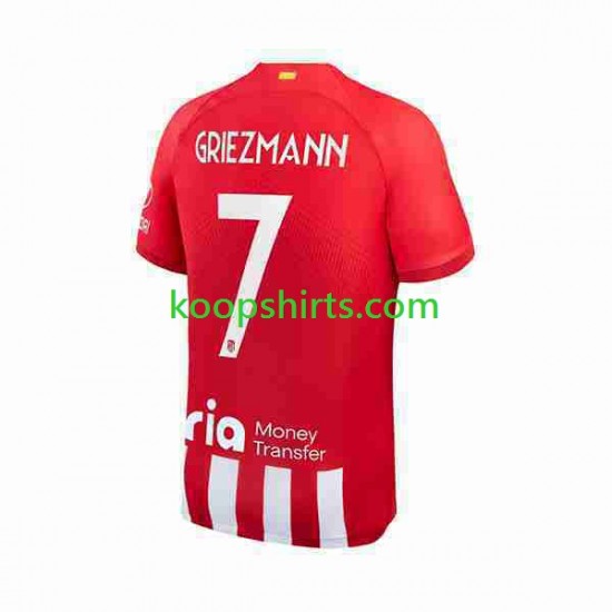 Atlético Madrid Thuis Tenue Heren Voetbalshirts 2 Antoine Griezmann 7 2023-2024 Korte Mouwen Atlético Madrid Thuis Tenue Heren Voetbalshirts 2 Antoine Griezmann 7 2023-2024 Korte Mouwen