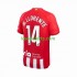 Atlético Madrid Thuis Tenue Heren Voetbalshirts 2 Marcos Llorente 14 2023-2024 Korte Mouwen