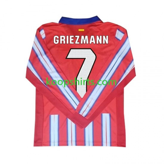 Atlético Madrid Thuis Tenue Heren Voetbalshirts Antoine Griezmann 7 2024-2025 Lange Mouwen Atlético Madrid Thuis Tenue Heren Voetbalshirts Antoine Griezmann 7 2024-2025 Lange Mouwen