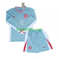 Atlético Madrid Uit Tenue Kinder Voetbalshirts 2024-2025 Lange Mouwen