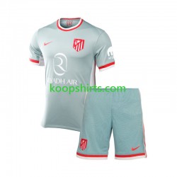 Atlético Madrid Uit Tenue Kinder Voetbalshirts 2024-2025 Korte Mouwen