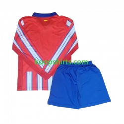 Atlético Madrid Thuis Tenue Kinder Voetbalshirts 2024-2025 Lange Mouwen